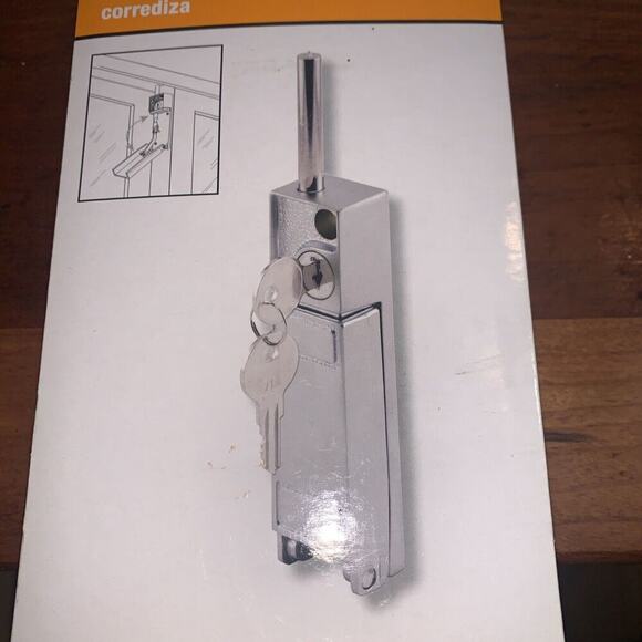 gatehouse aluminum keyed bolt lock Sliding Door Key Lock - Picture 2 of 4